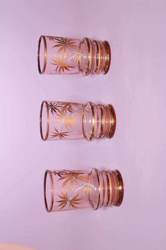 Golden Gilt Glasses, 1950s.