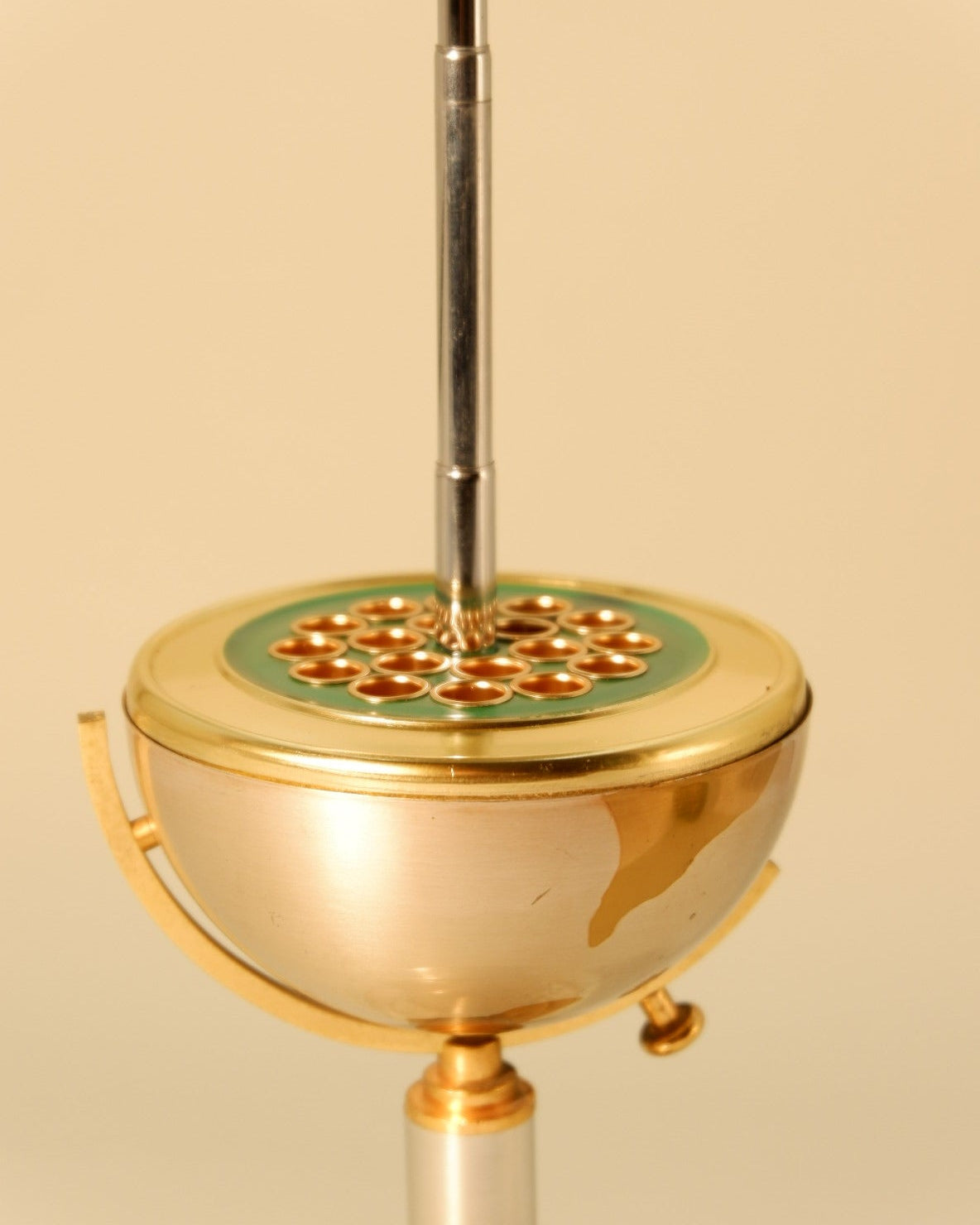 Brass Globe Cigarette Set