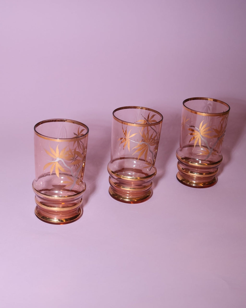 Golden Gilt Glasses, 1950s.