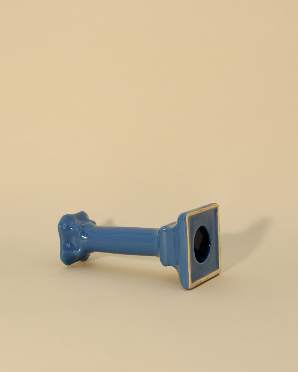 Blue Column Candle Holder
