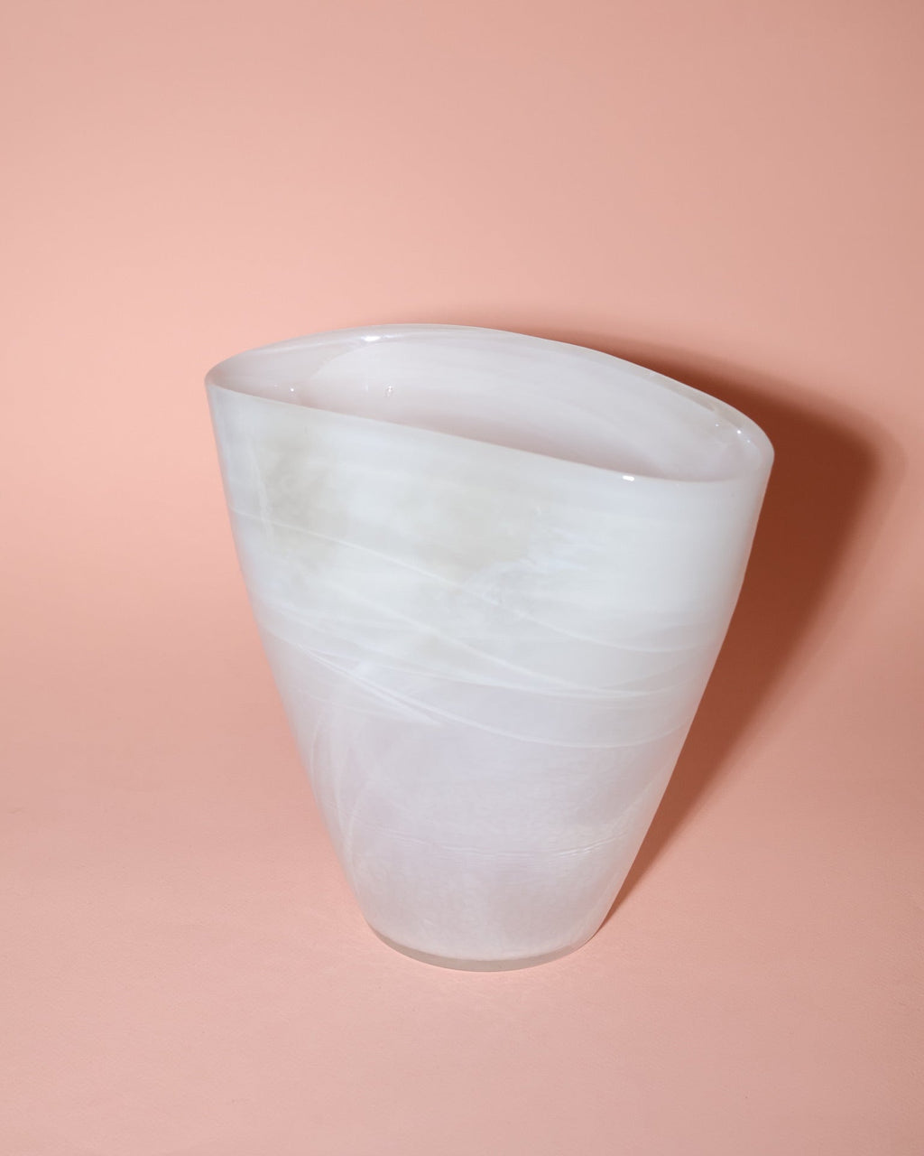White Glass Vase