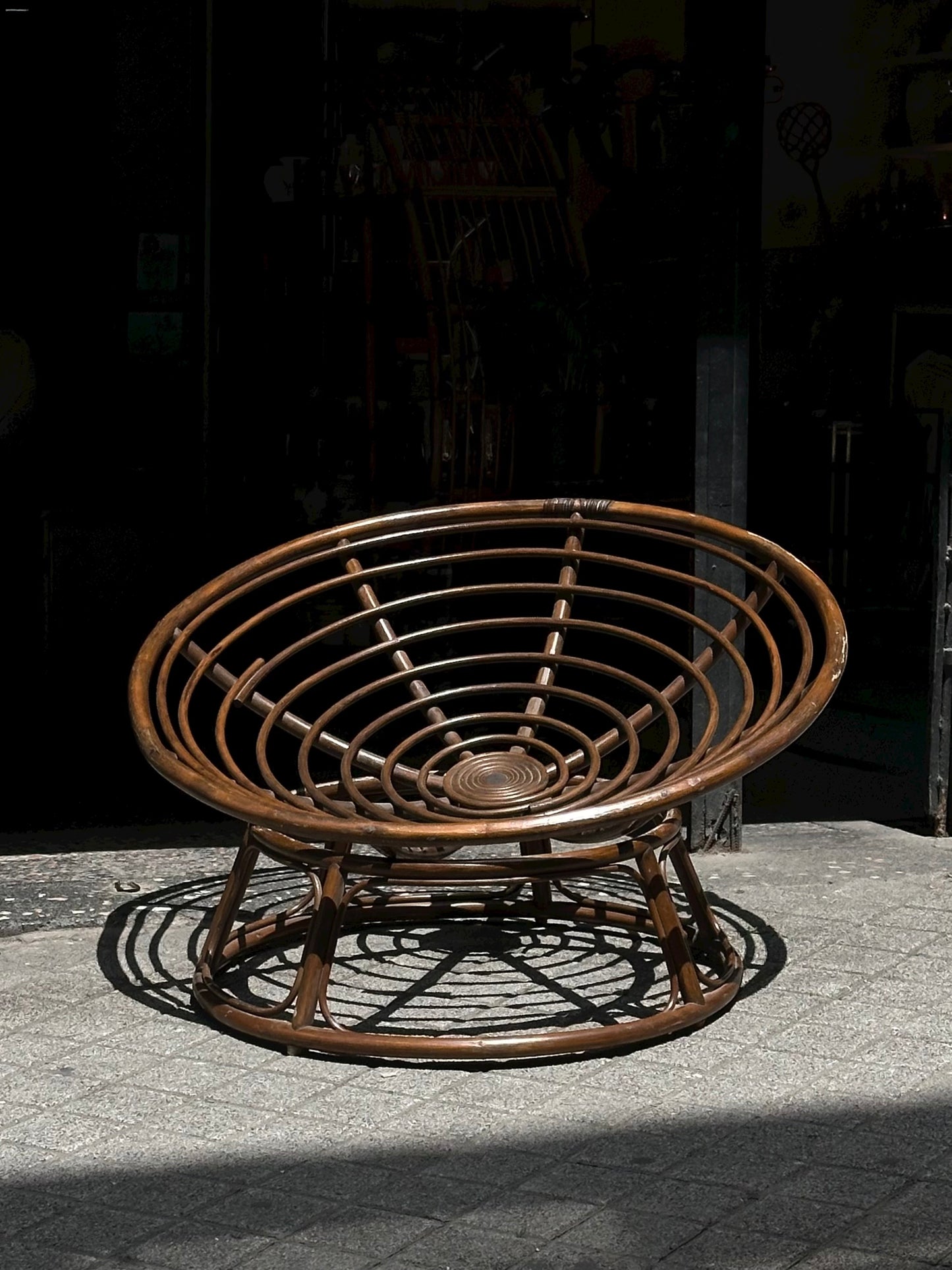 Bamboo "Papasan" Lounge Chair, 1970s.