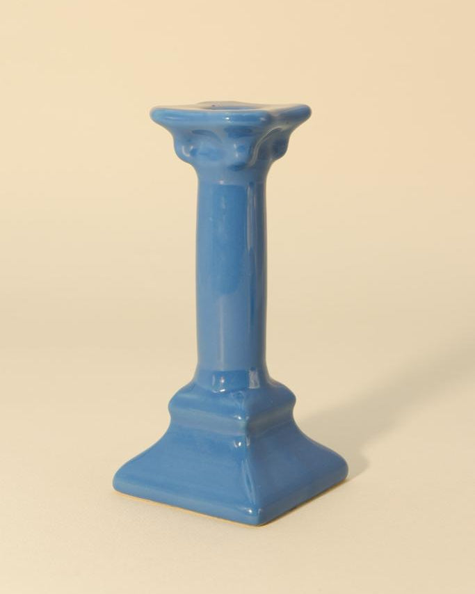 Blue Column Candle Holder