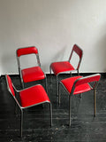 Chrome Dining Chairs, Set of 4.