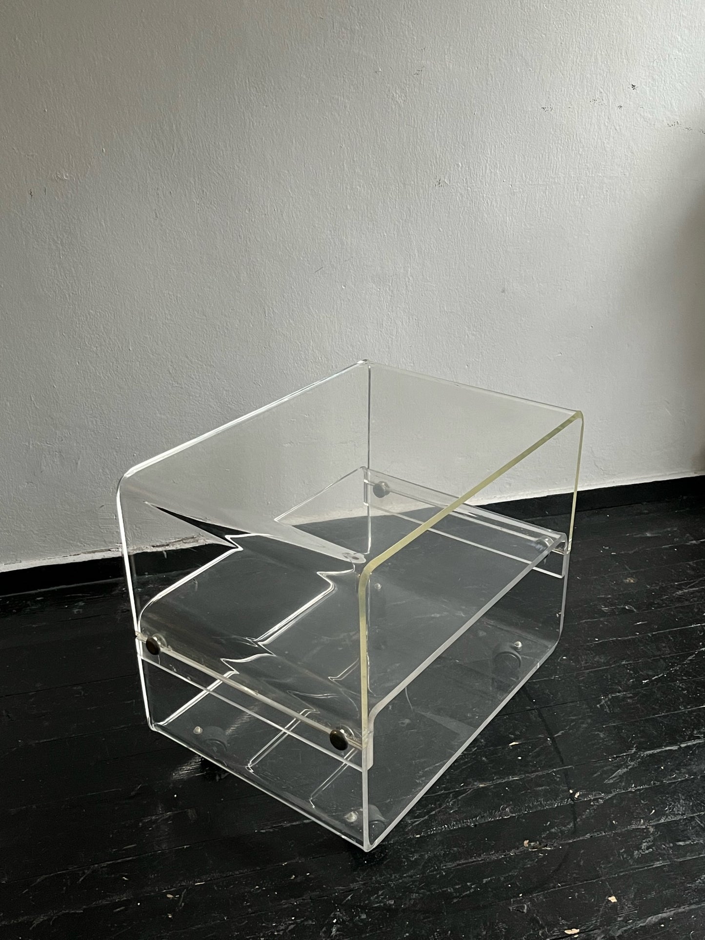 Lucite Bar Cart / Large, 1970s.