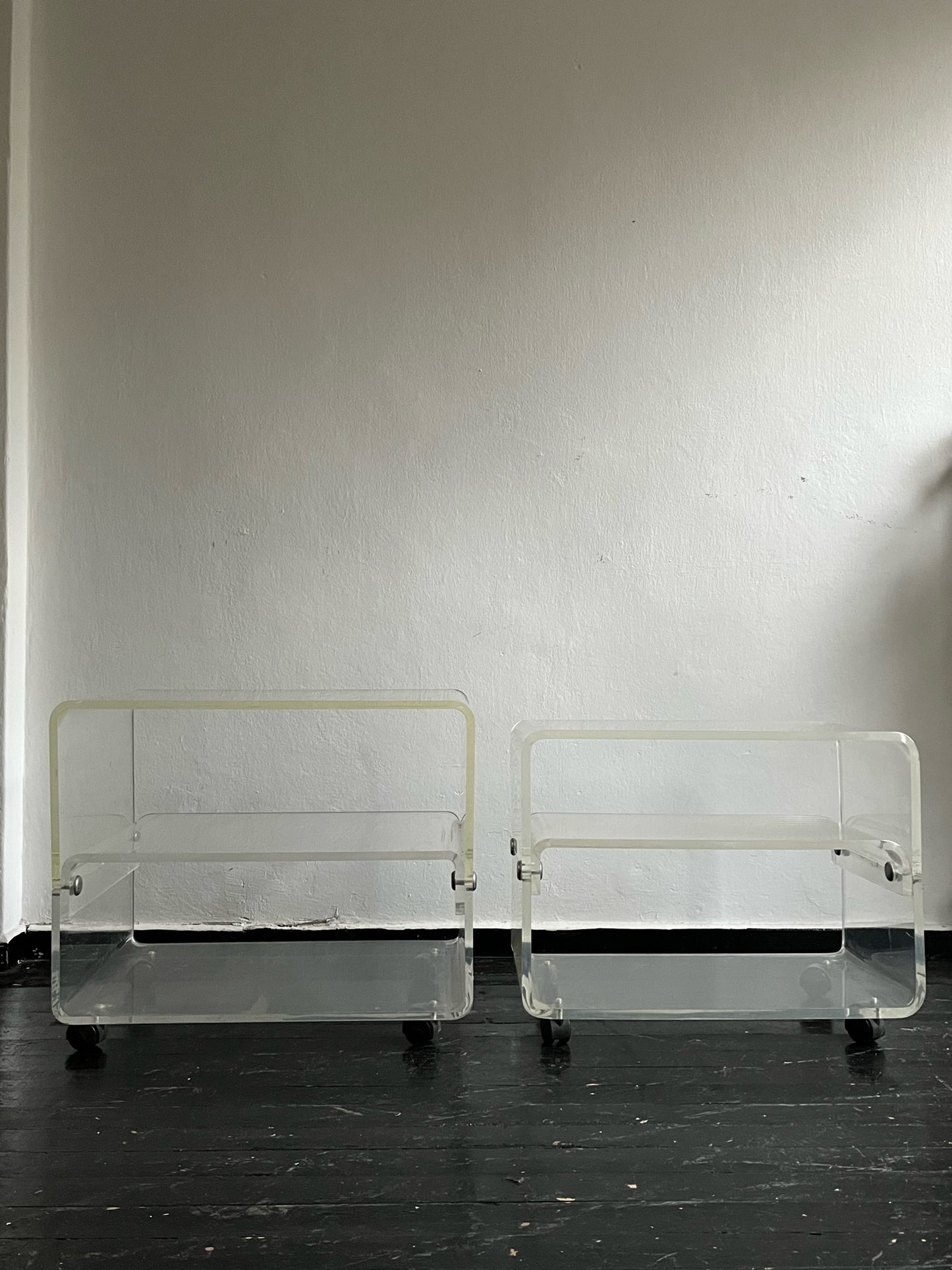 Lucite Bar Cart / Large, 1970s.