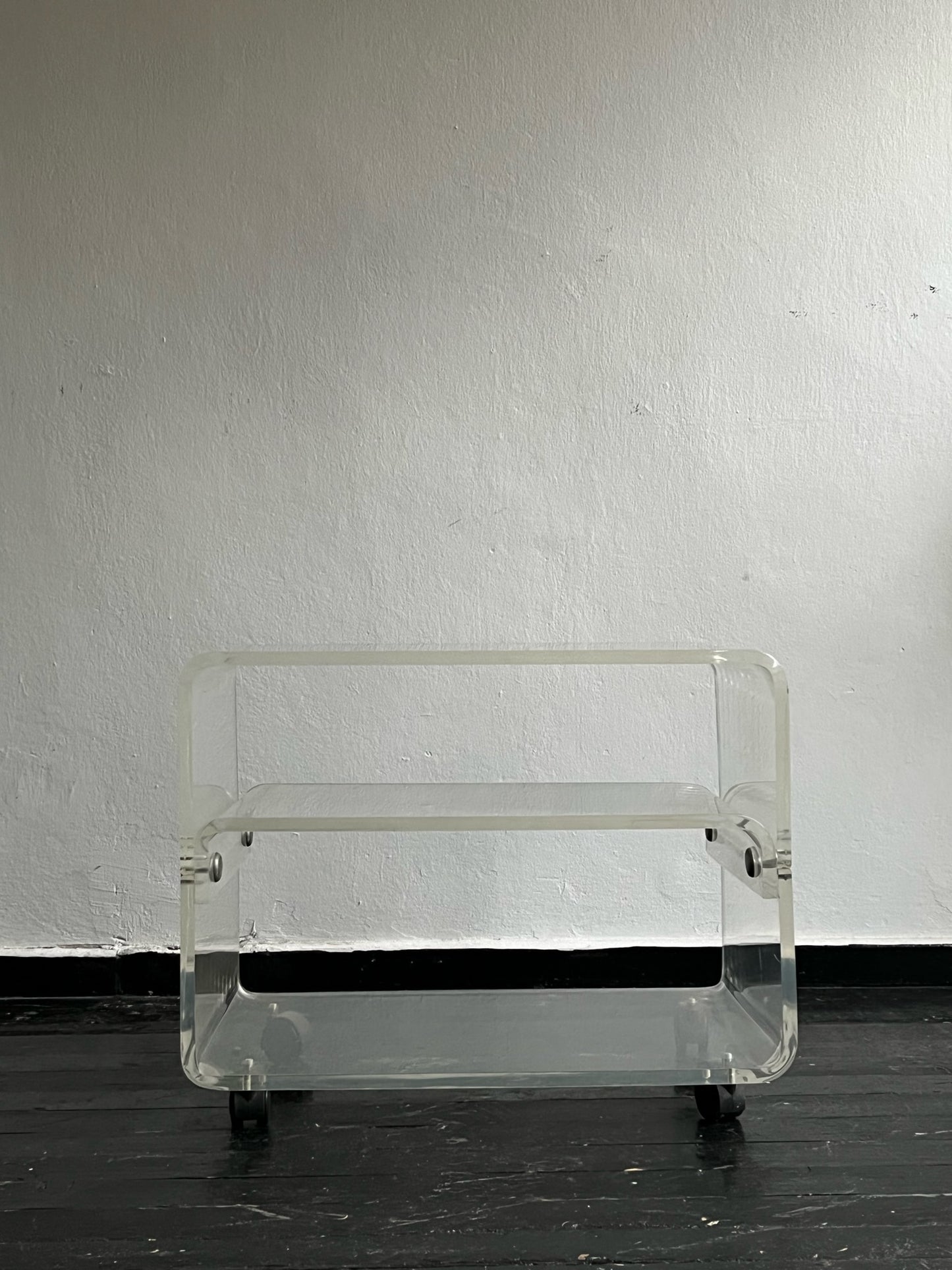 Lucite Bar Cart / Small, 1970s.