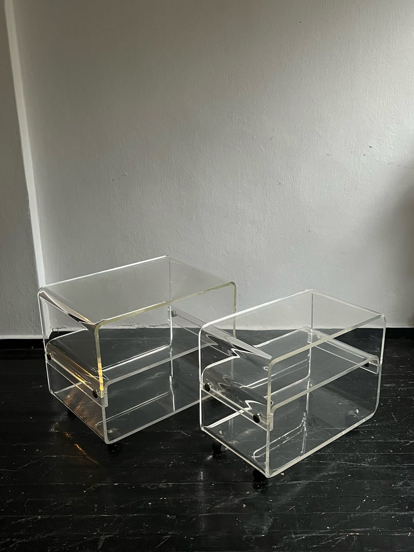 Lucite Bar Cart / Large, 1970s.