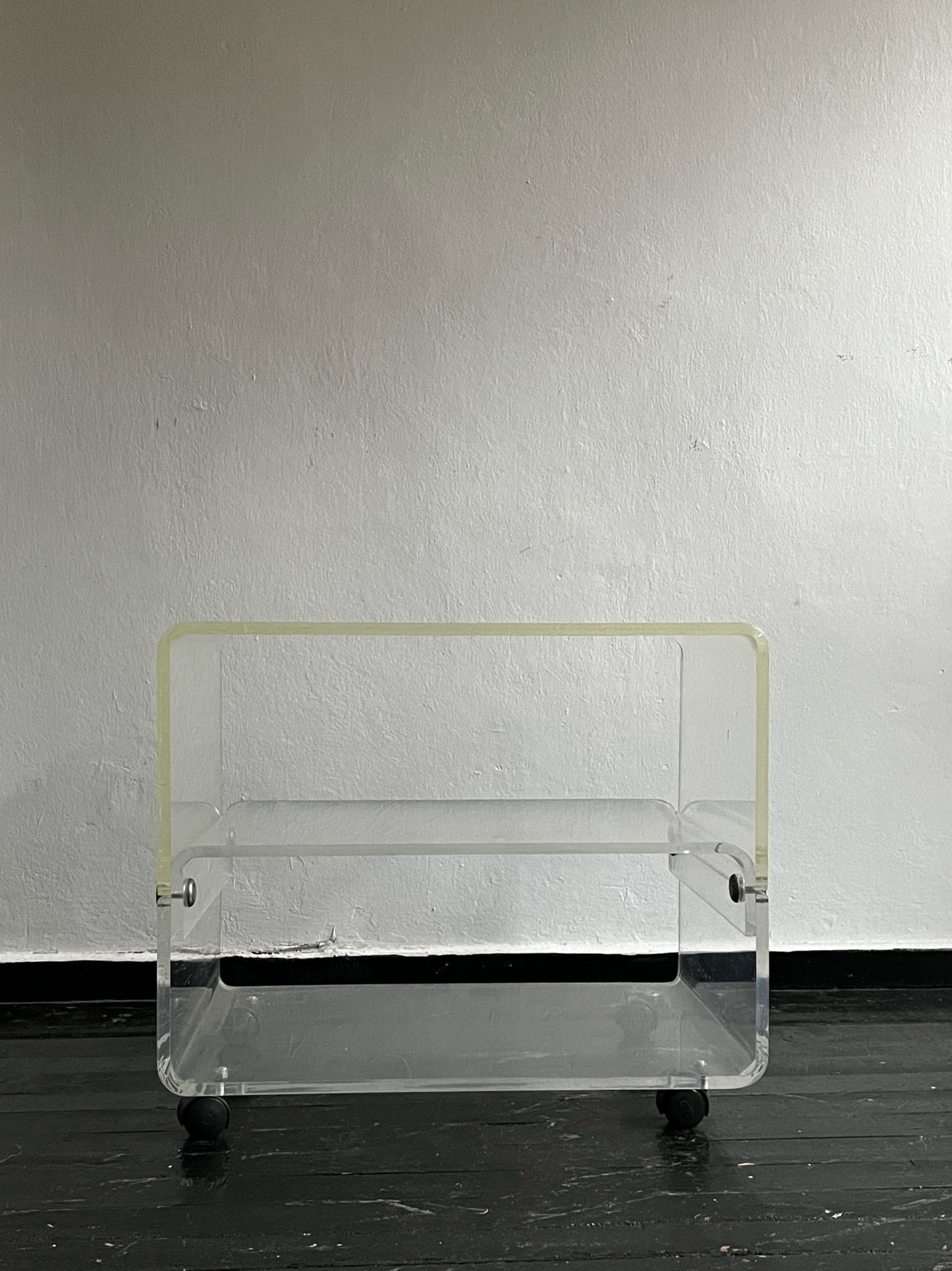 Lucite Bar Cart / Large, 1970s.